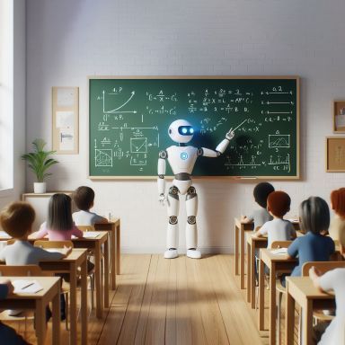 Abstract AI Neural Network Visualization